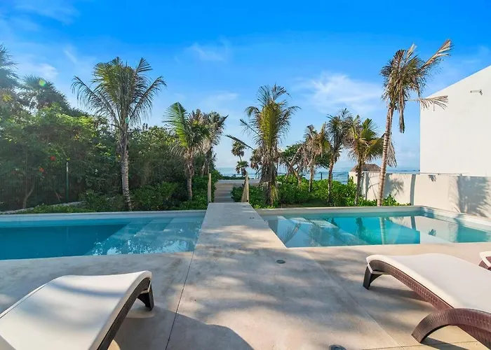 Skies Private Terrace W Jacuzzi W Sea Views Walk To Appartement Akumal